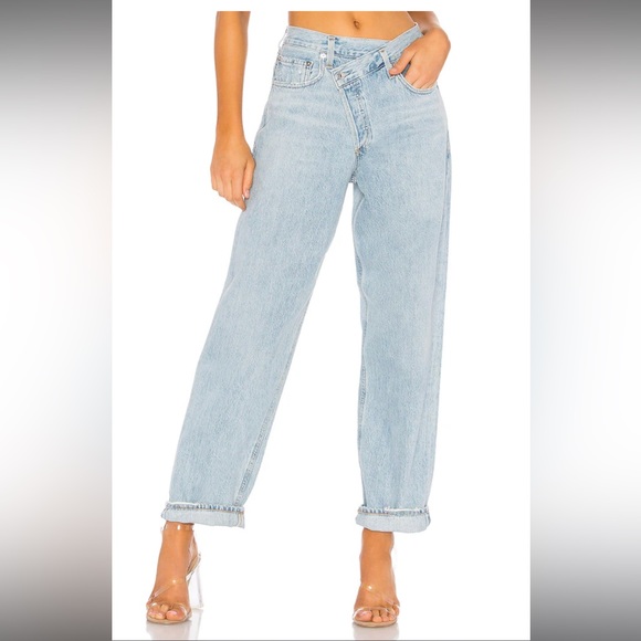 Agolde Criss Cross Upsized Jeans in Suburbia - Picture 1 of 4